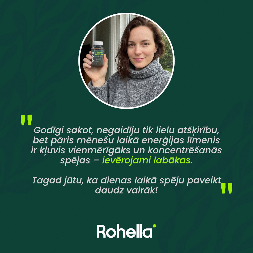 Rohella Moringa - 100% dabīgs uztura bagātinātājs