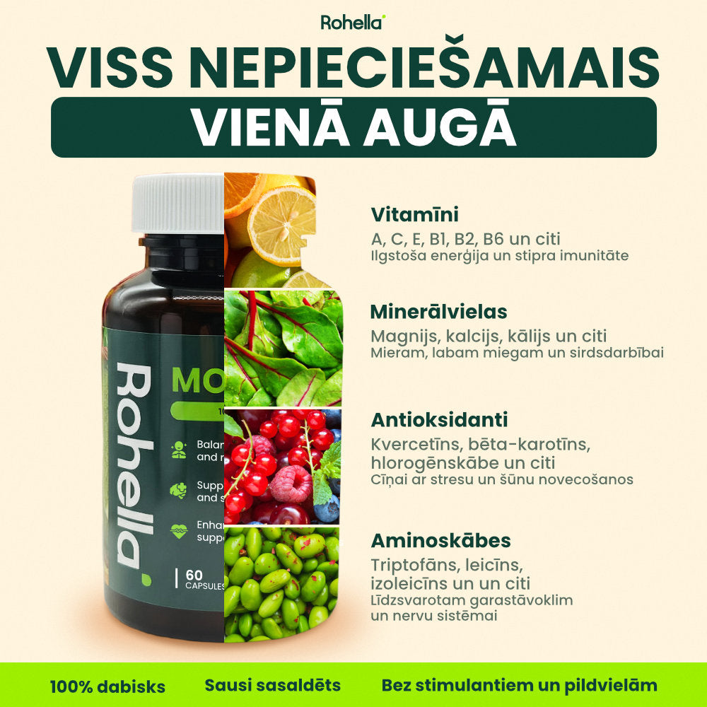 Rohella Moringa - 100% dabīgs uztura bagātinātājs